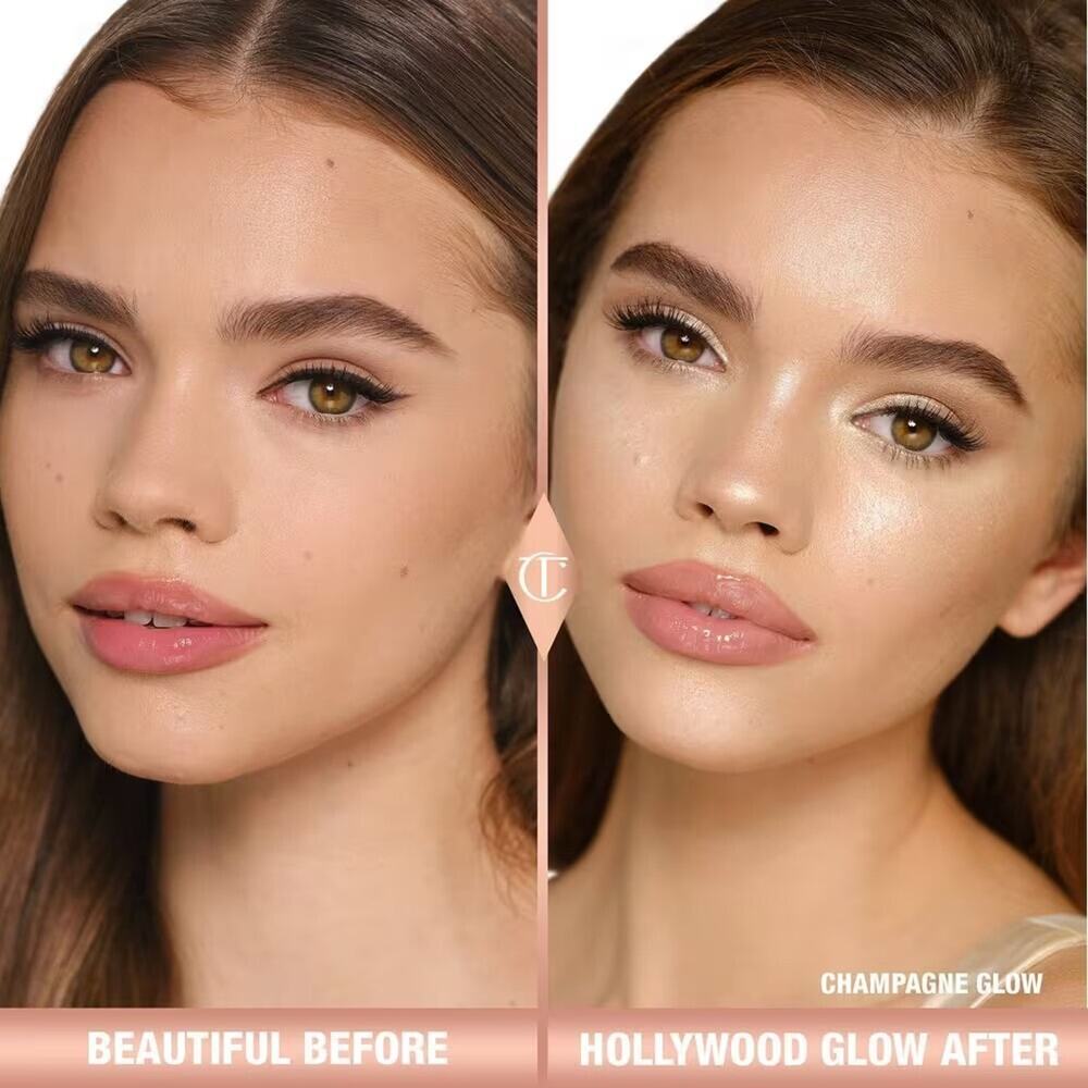 Charlotte Tilbury Glow Glide Face Architect Highliter Champagne Glow 0.24 Oz NIB - Picture 15 of 15